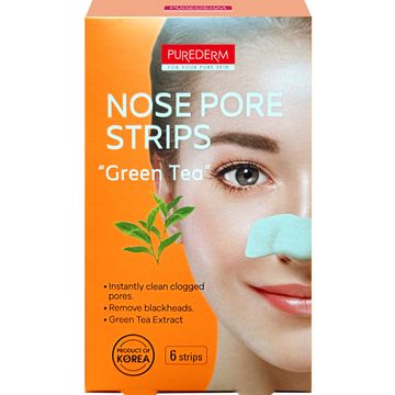 PUREDERM Nose Pore 6 Strips Green Tea