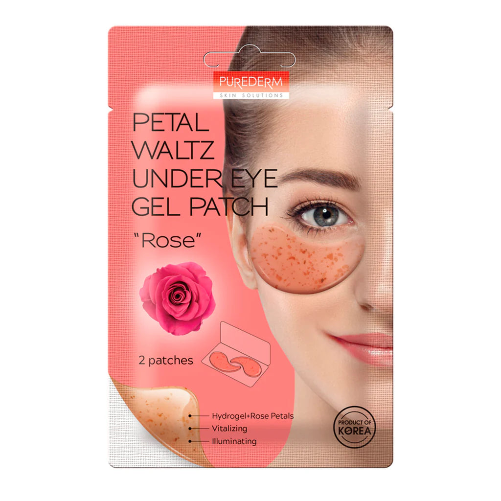 PUREDERM Petal Waltz Under Eye Patch Rose 1 Pairs