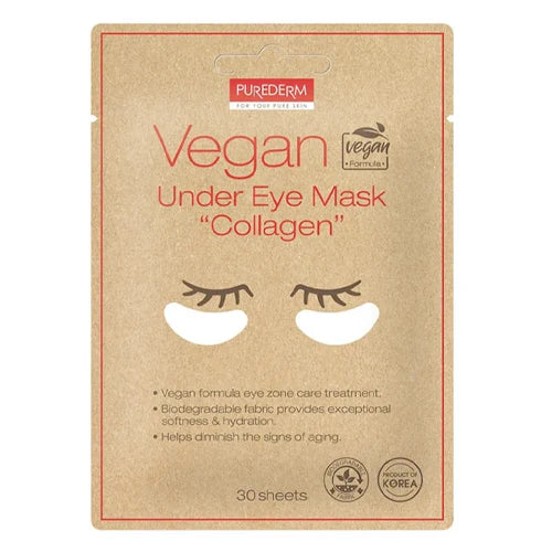 PUREDERM Vegan Under Eye Mask Collagen 30 Sheets