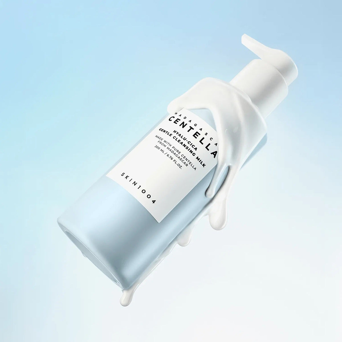 SKIN1004 Hyalu-Cica Gentle Cleansing Milk creamy texture swatch