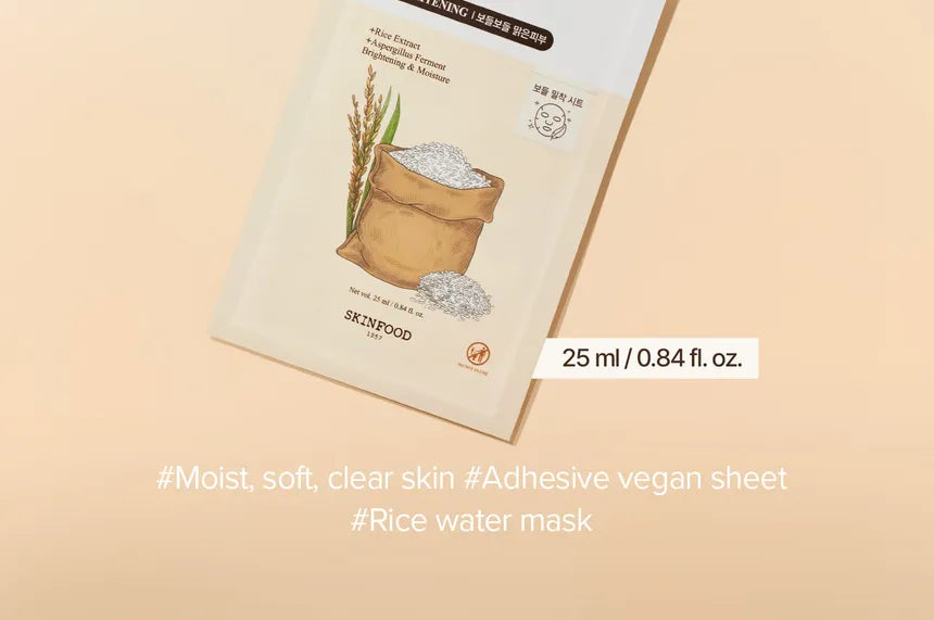 SKINFOOD Rice Brightening Mask 10pcs
