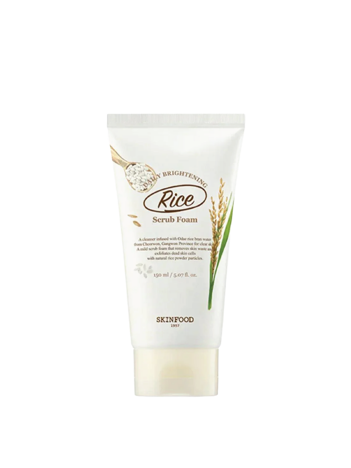 SKINFOOD Rice Daily Brightening Scrub Foam 150ml tube