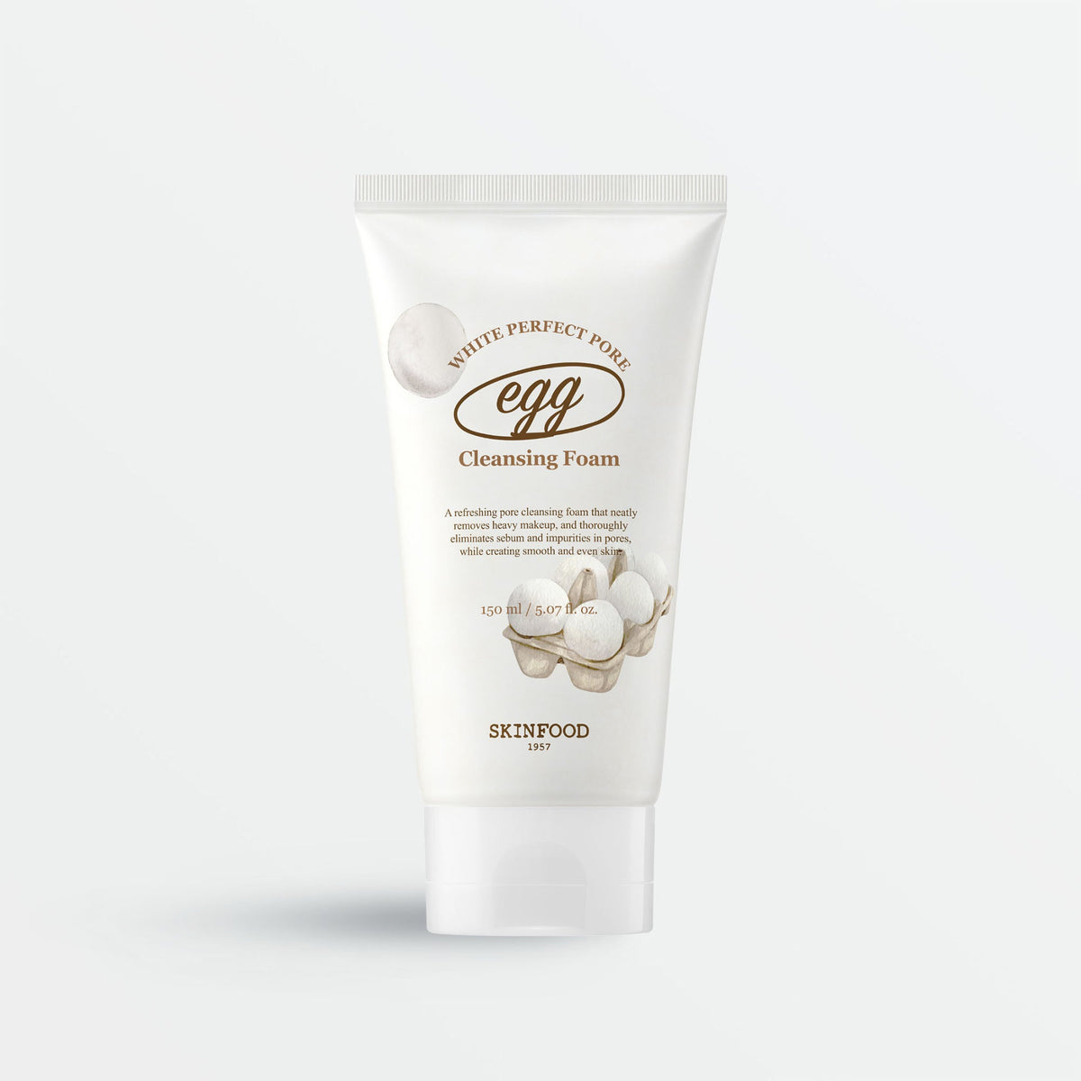 SKINFOOD Egg White Perfect Pore Cleansing Foam 150ml tube