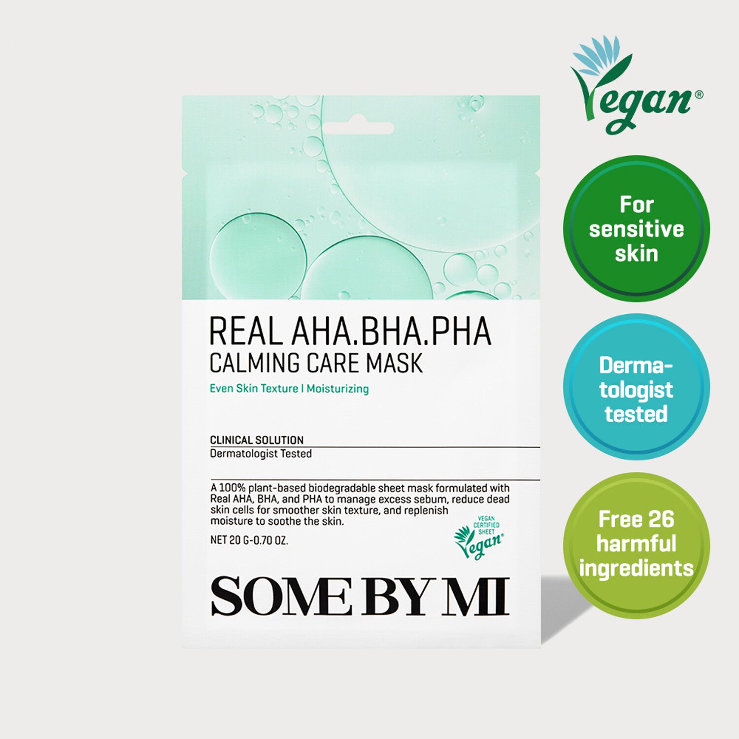 SOME BY MI Real AHA BHA PHA Calming Care Mask 1 pc