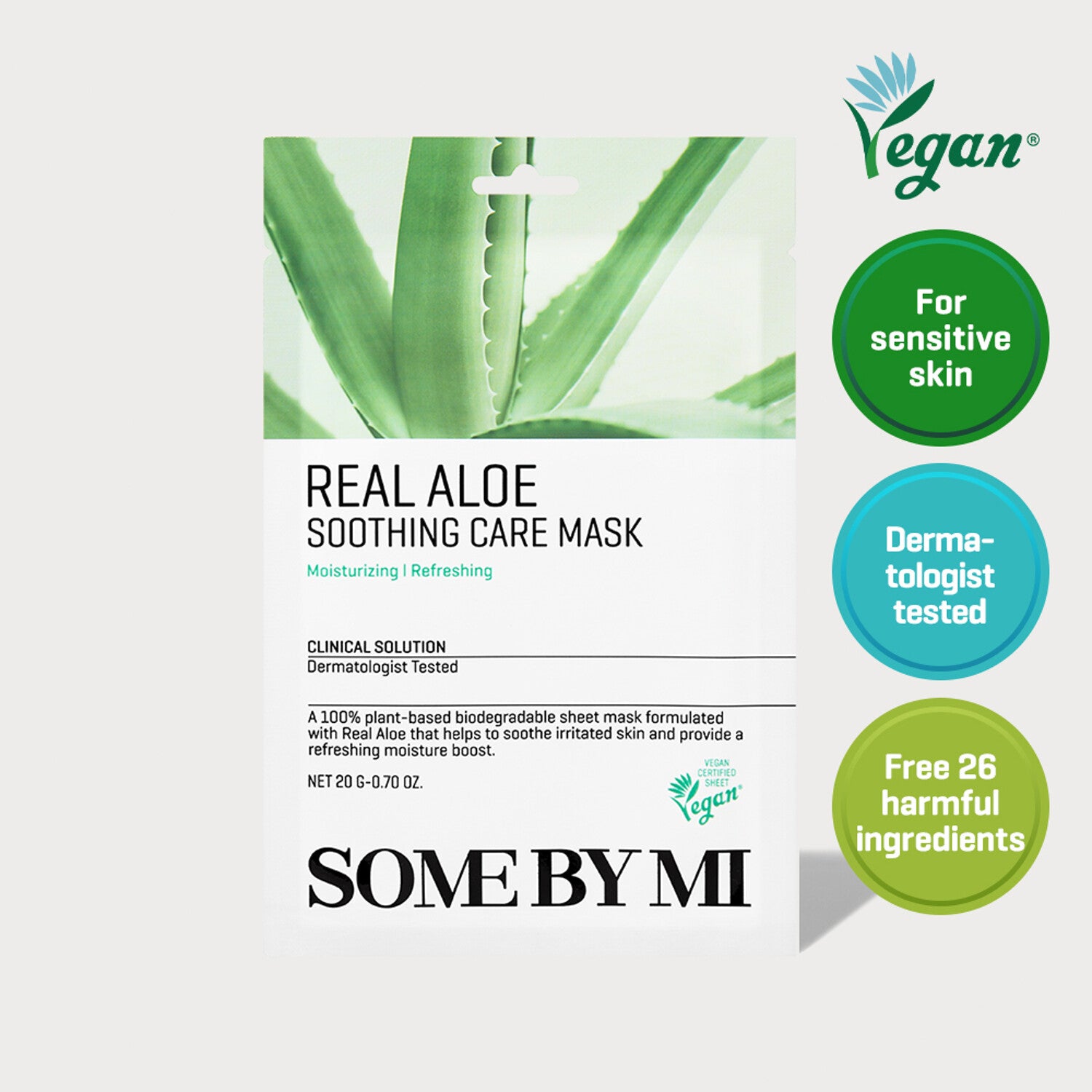 SOME BY MI Real Aloe Soothing Care Mask 1pc