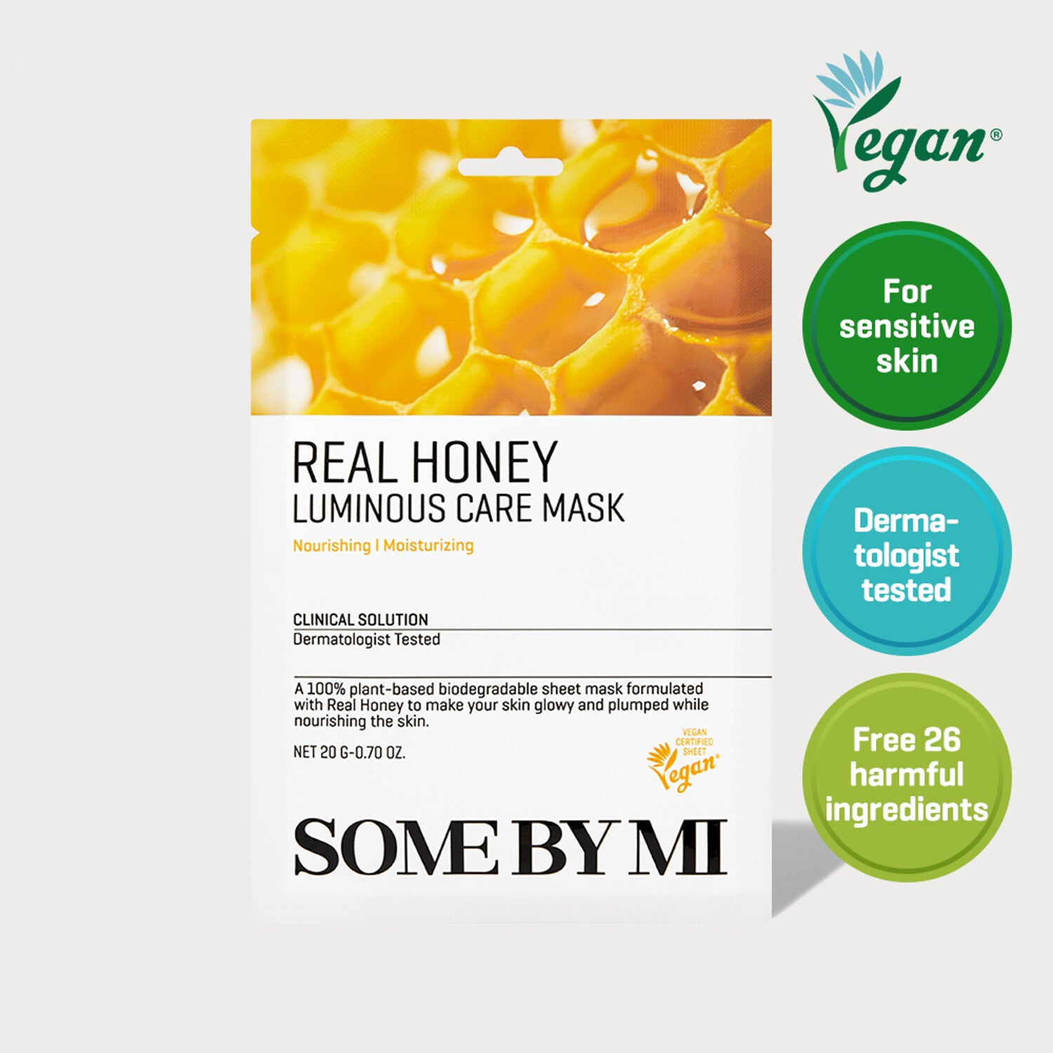 SOME BY MI Real Honey Luminous Care Mask 1pc