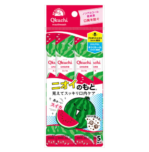 OKUCHI Watermelon Mouthwash 5pcs