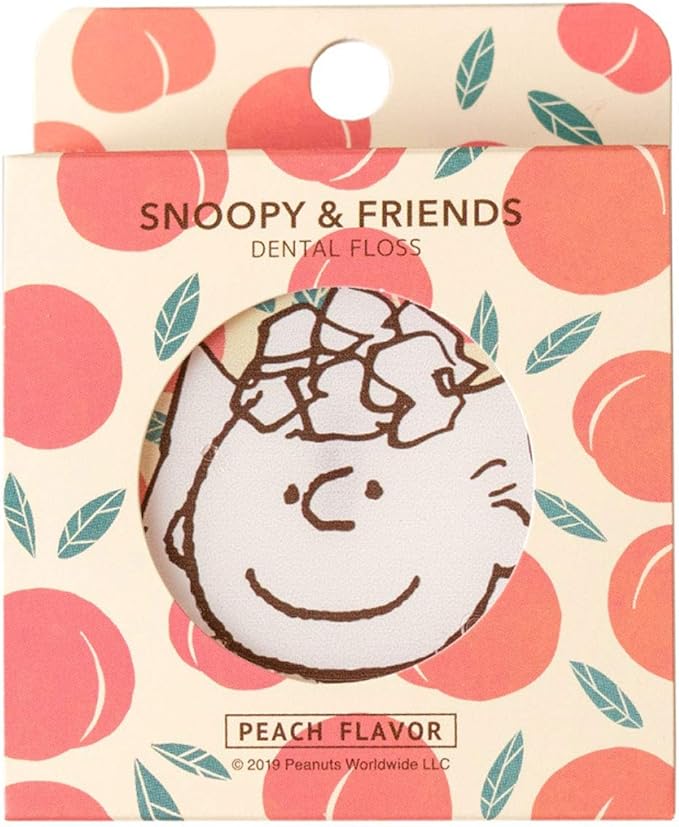 Snoopy fine dental floss 50M PEACH