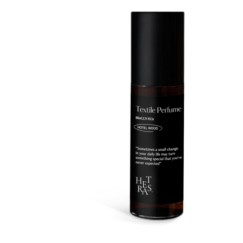 HETRAS Textile Perfume Hotel Wood 80ml bottle