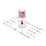 THE CREME SHOP Hello Kitty 50 Nail Decals With Clear Polish Pink