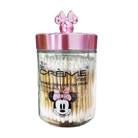 THE CREME SHOP Minnie Mouse Reusable Jar & Cotton Swabs