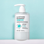 APLB Glutathione Niacinamide Body Wash packaging and pump detail