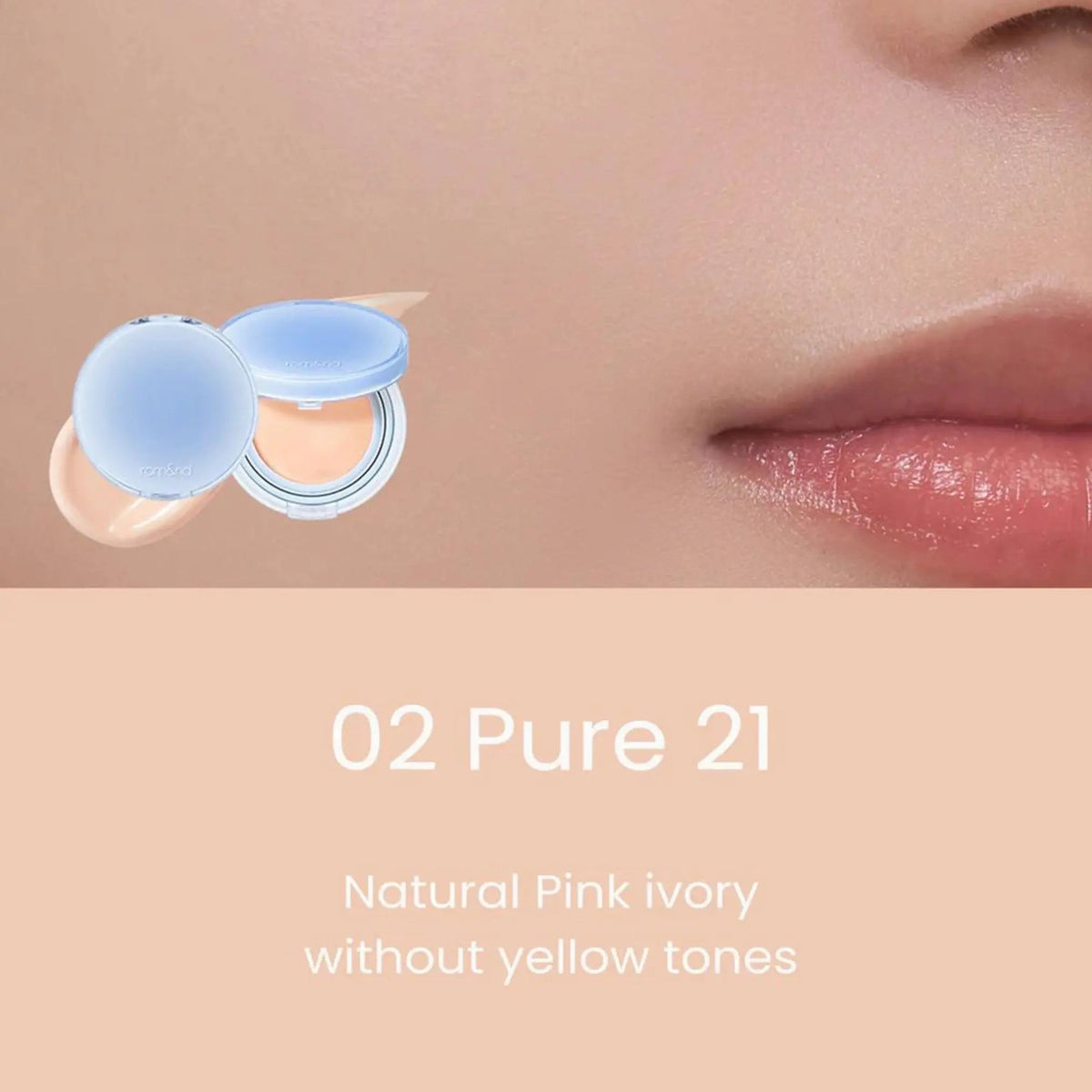 ROMAND Bare Water Cushion shade 02 Pure 21
