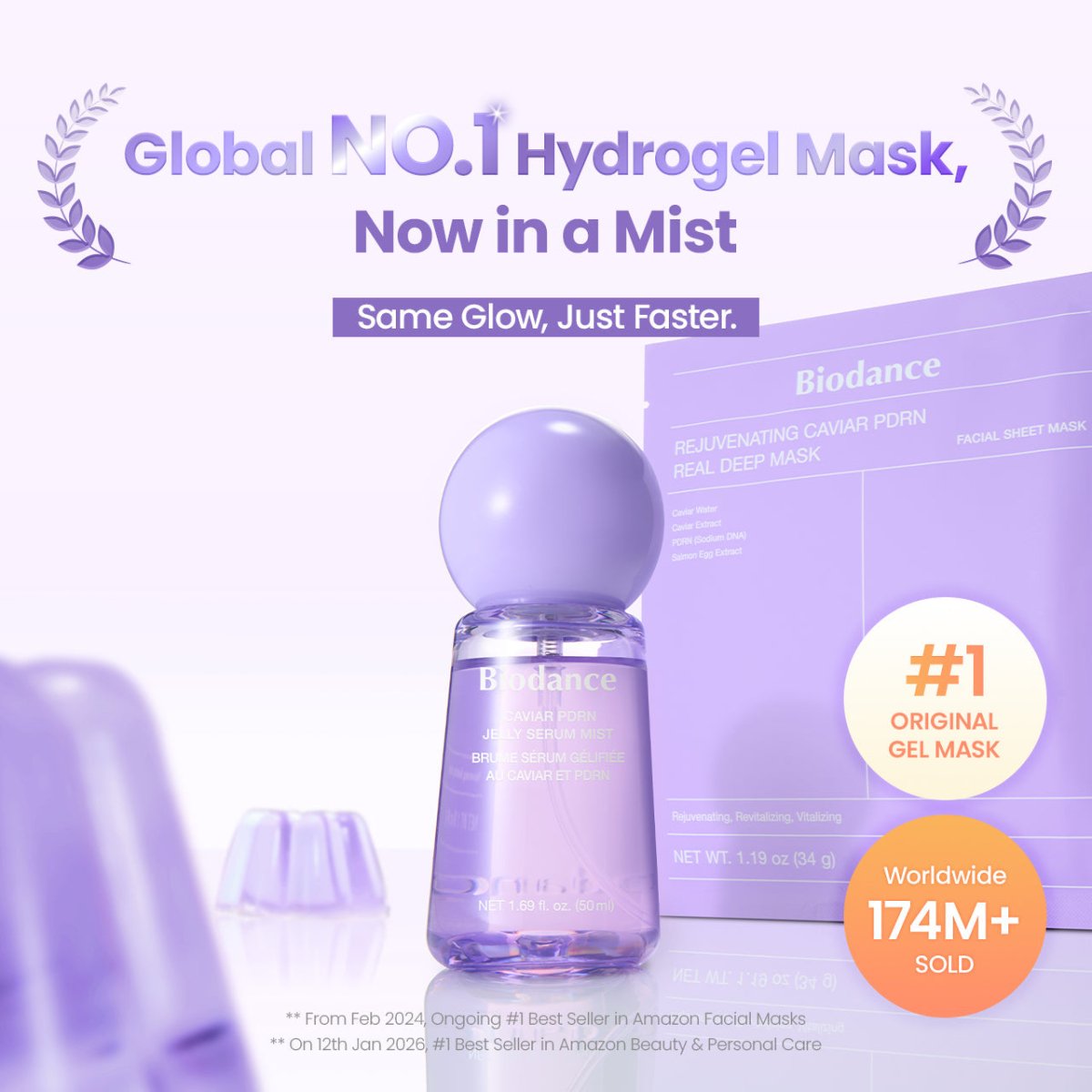 BIODANCE Caviar PDRN Jelly Serum Mist packaging