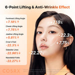 COSRX 5 PDRN Hydrogel Mask turning transparent on the skin
