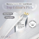 COSRX PDRN Exosome Skinplaning Glaze Mask applied with the silicone brush