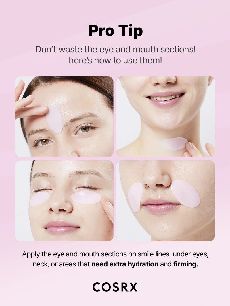COSRX The Peptide Collagen Lifting Glow Hydrogel Mask ceramide barrier complex