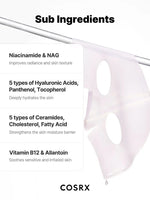 COSRX The Peptide Collagen Lifting Glow Hydrogel Mask turning transparent