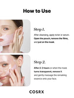 COSRX The Peptide Collagen Lifting Glow Hydrogel Mask lifting result