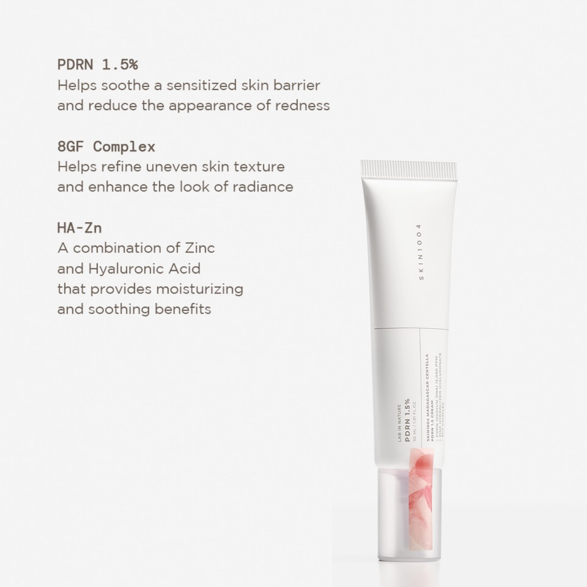 SKIN1004 Madagascar Centella PDRN 1.5 Cream applied to the face