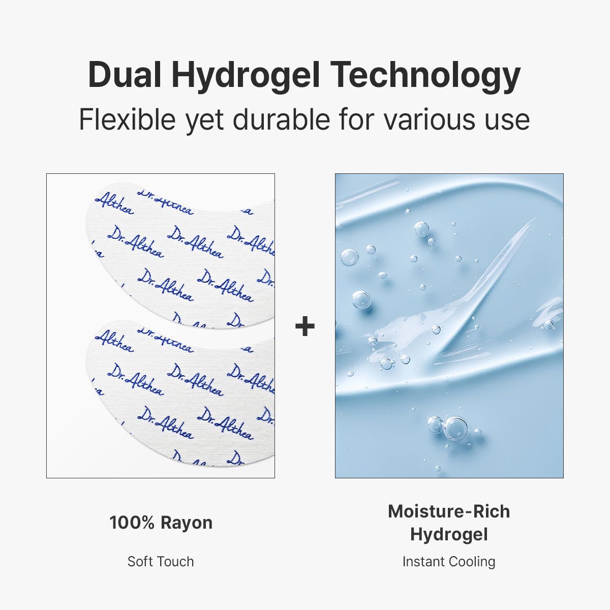 DR.ALTHEA Hydra Caffeine Eye Patch hydrogel texture close-up