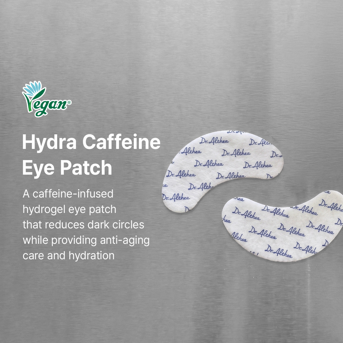 DR.ALTHEA Hydra Caffeine Eye Patch hydrogel patches and spatula