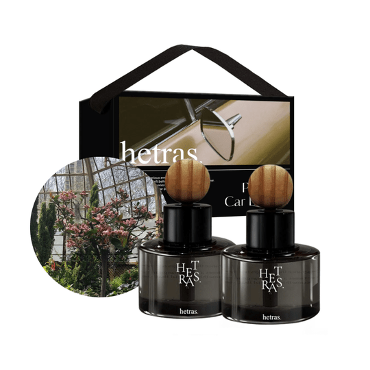 HETRAS Premium Car Diffuser Set Flower Shop 2 x 77ml box