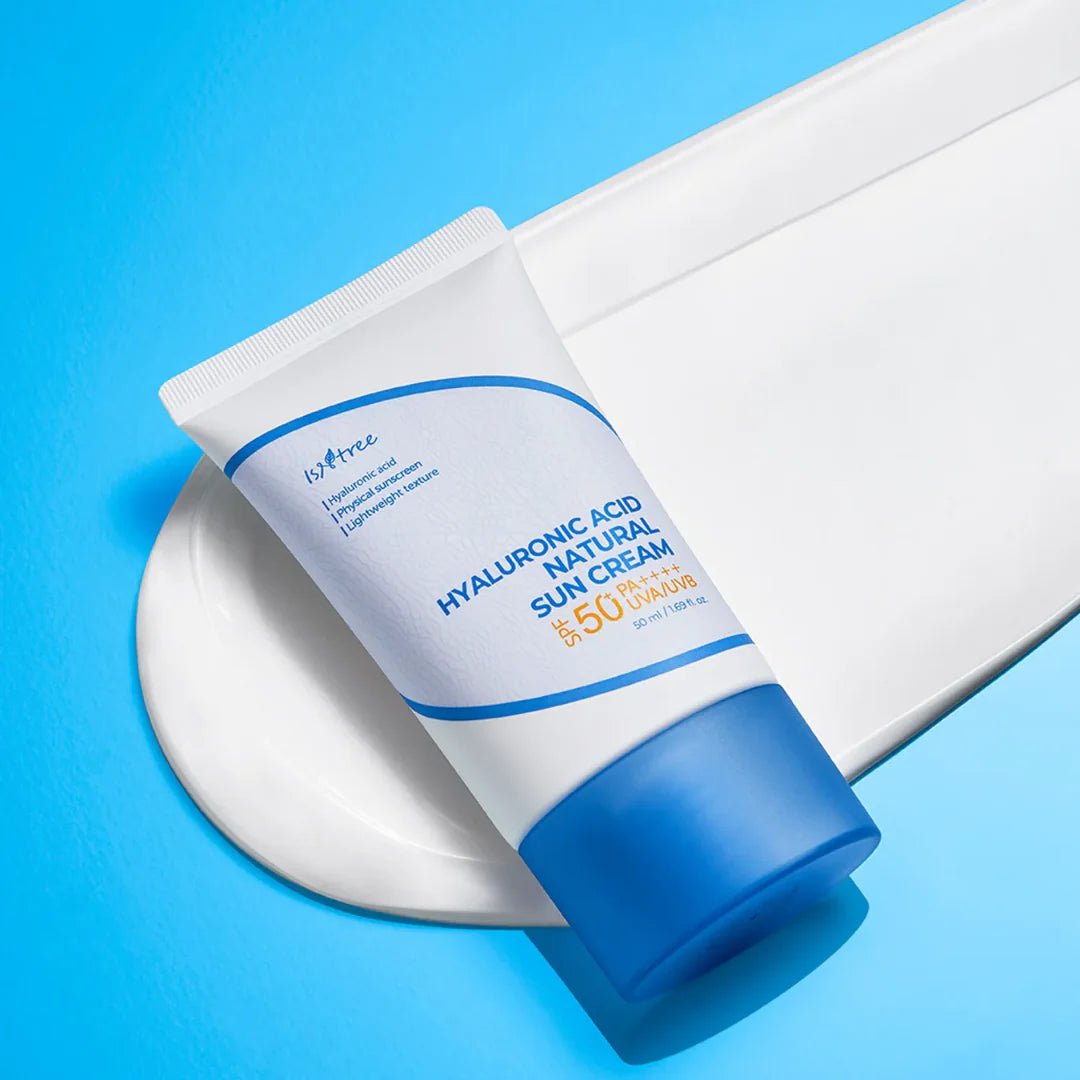 ISNTREE Hyaluronic Acid Natural Sun Cream texture swatch