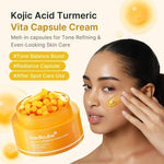 MEDICUBE Kojic Acid Turmeric Vita C Capsule Cream capsules and gel texture