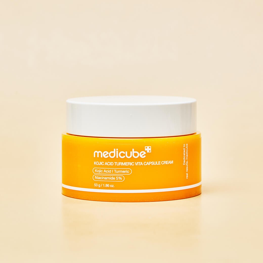 MEDICUBE Kojic Acid Turmeric Vita C Capsule Cream packaging and box