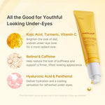 MEDICUBE Kojic Acid Turmeric Vita Eye Gel Serum 30ml in use