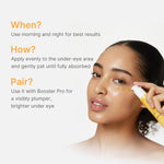 MEDICUBE Kojic Acid Turmeric Vita Eye Gel Serum 30ml in use