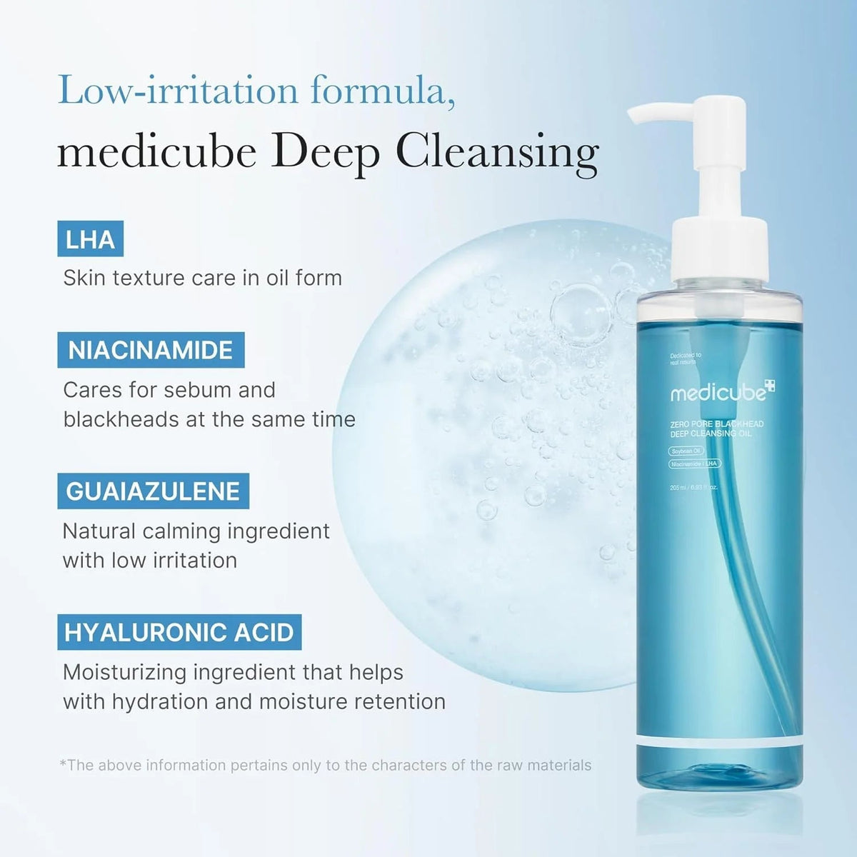 MEDICUBE Zero Pore Deep Cleansing Oil 205ml in use