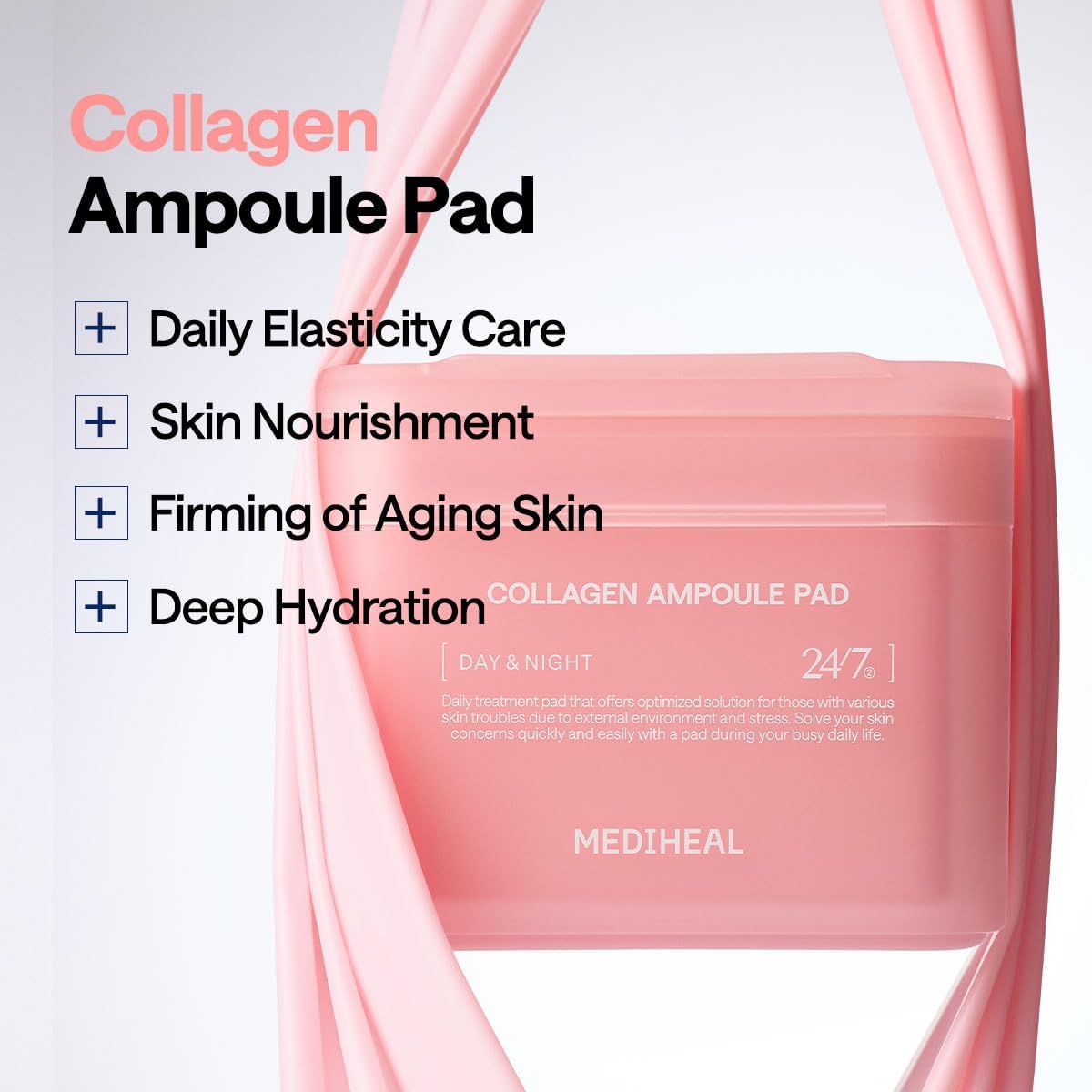 MEDIHEAL Collagen Ampoule Pad pads inside the pouch
