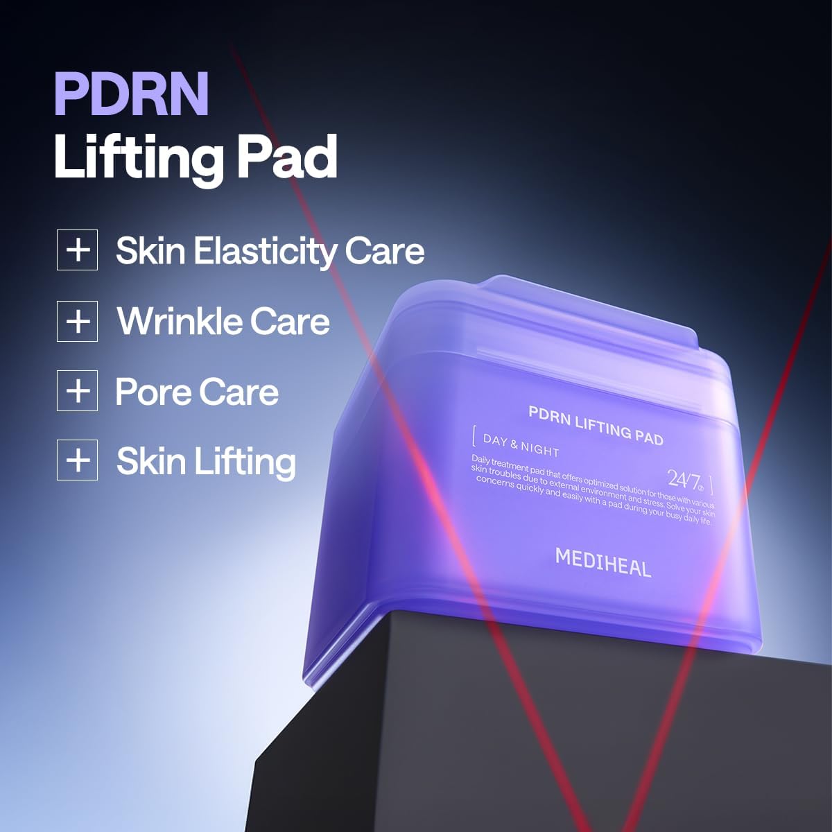 MEDIHEAL PDRN Lifting Pad pads inside the pouch