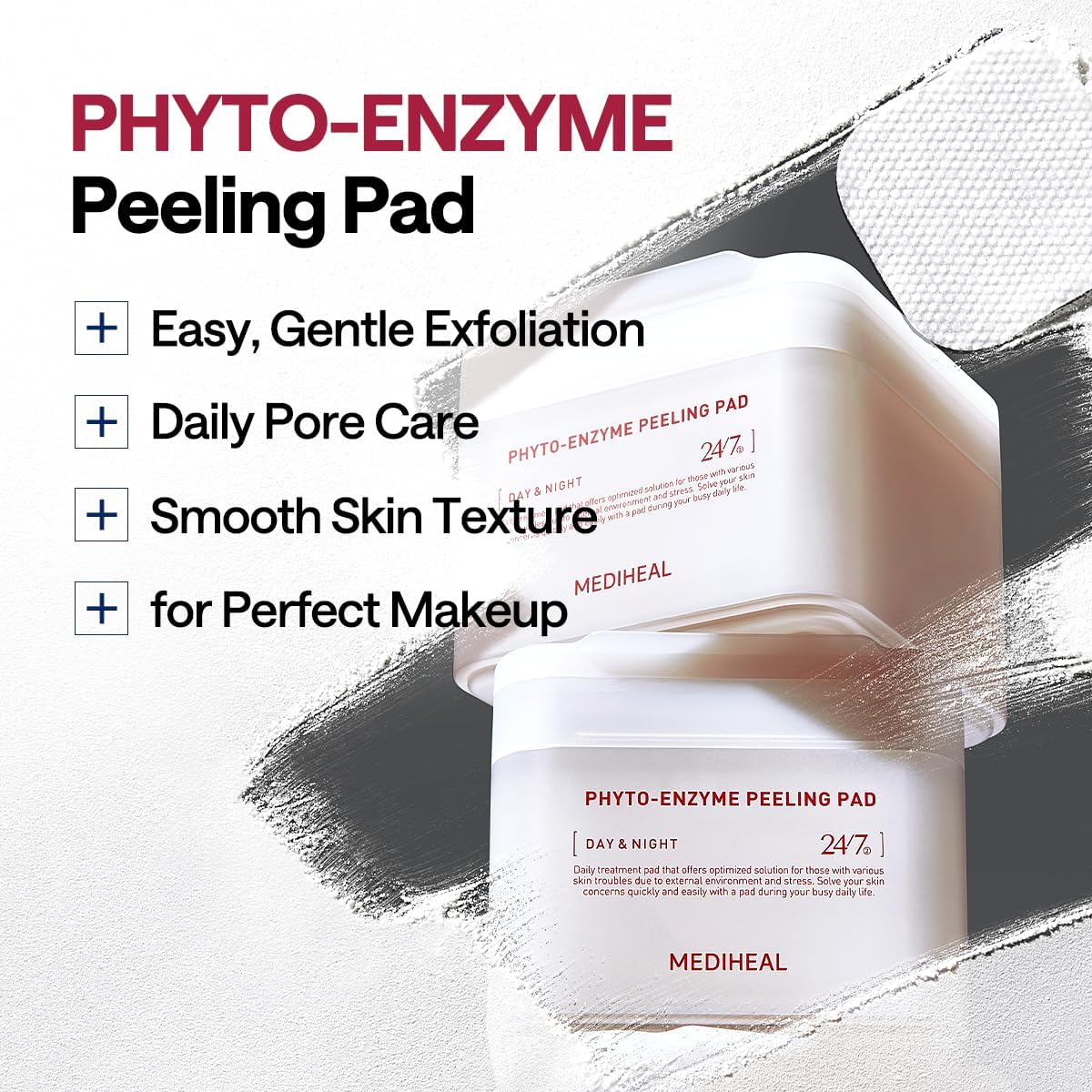 MEDIHEAL Phyto-enzyme Peeling Pad pads inside the pouch