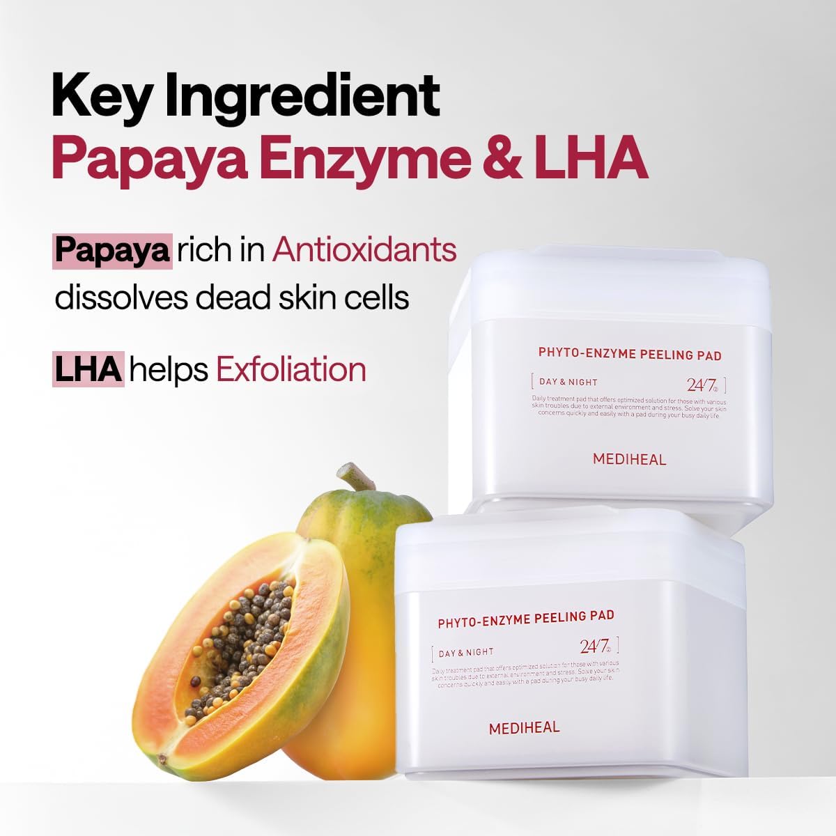 MEDIHEAL Phyto-enzyme Peeling Pad textured exfoliating side