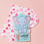 LOOK AT ME Soft Hand Mask Elephant 1 Pair in use
