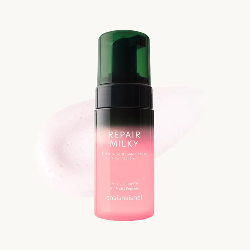 SHAISHAISHAI Repair Milky Urea Glow Bubble Serum 110ml bottle