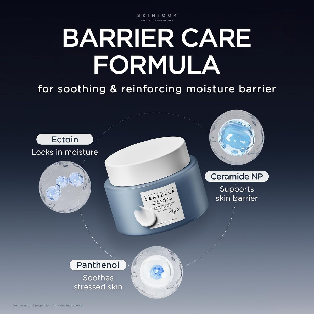 SKIN1004 Hyalu-Teca Firming Cream firming benefits chart