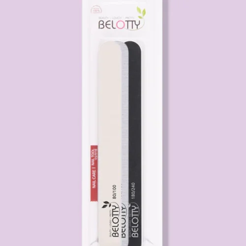 BELOTTY 3pcs Professional Emery Board Nail Files
