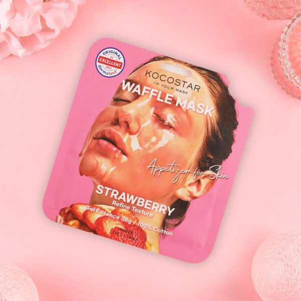 KOCOSTAR Waffle Mask Strawberry