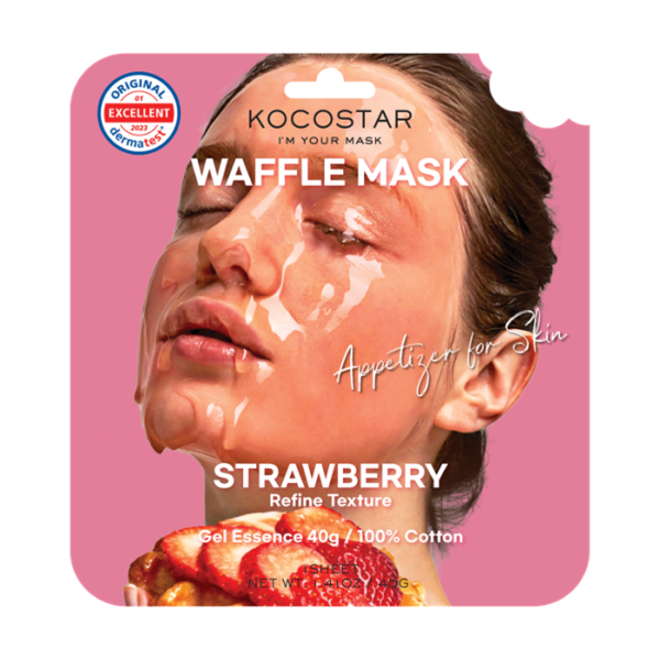 KOCOSTAR Waffle Mask Strawberry