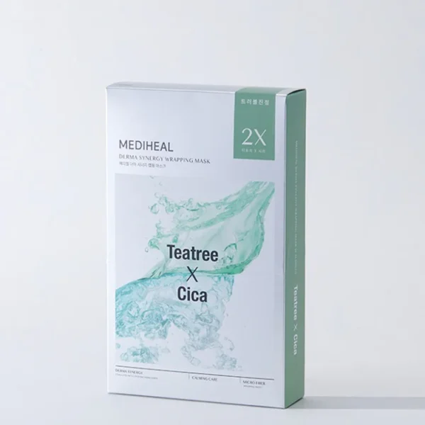 MEDIHEAL Derma Synergy Wrapping Teatree x cica mask 1pc