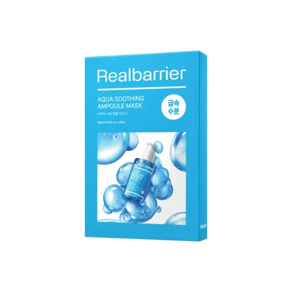 REAL BARRIER Aqua Soothing Ampoule Mask 28ml - 1BOX / 10 PCS