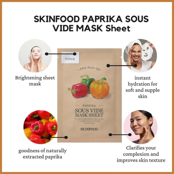 SKINFOOD Paprika Sous Vide Mask Sheet 10pcs