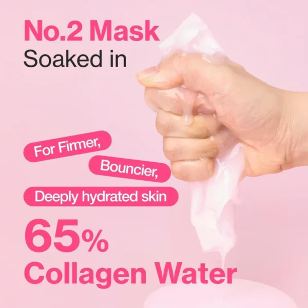 NUMBUZIN Masque Collagène Rose PDRN No.2 (4pcs)