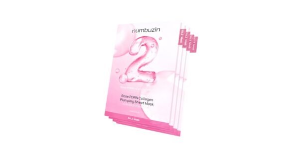 NUMBUZIN Masque Collagène Rose PDRN No.2 (4pcs)