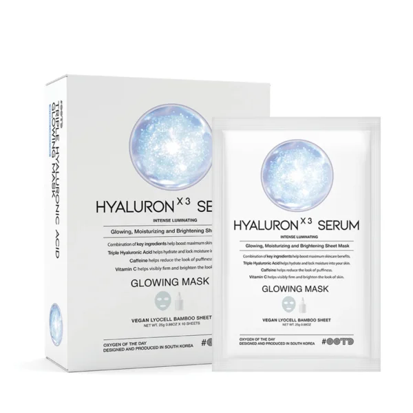 OOTD Triple Hyaluron Acid Serum Glowing Mask 10EA