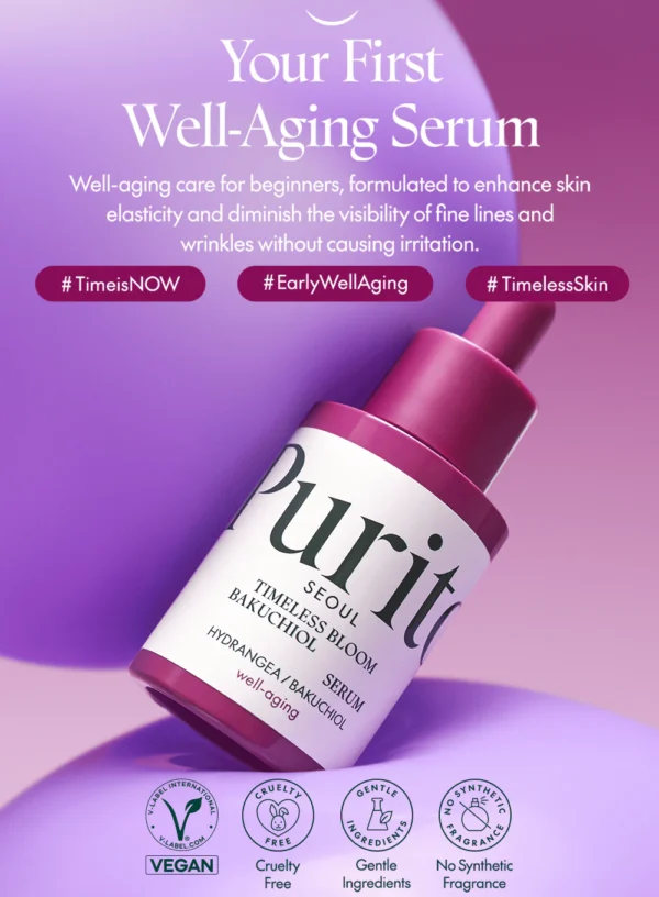 PURITO Timeless Bloom Bakuchiol Serum 30ml